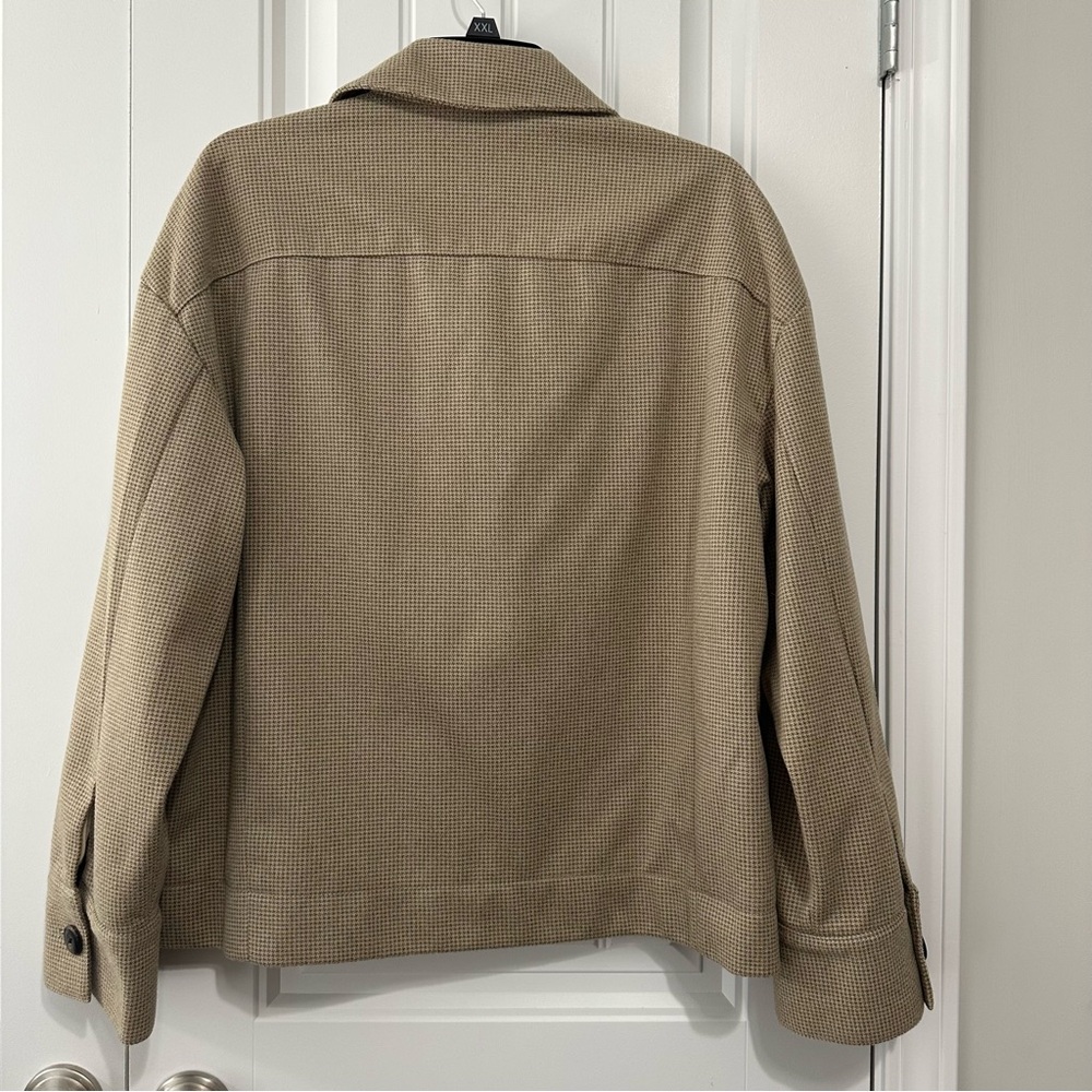 Maeve by Anthropologie Tan Utility Jacket with Flap Pockets - Picture 3 of 5